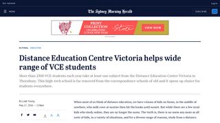 Distance Education Centre Victoria helps wide range of VCE students