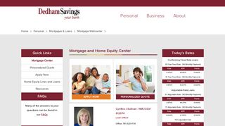 Dedham Savings - Your Loan Link - Index