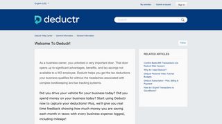 Welcome to Deductr! – Deductr Help Center