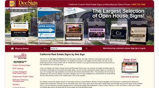 Real Estate Signs, Open House Signs, For Sale Signs by Dee Sign ...