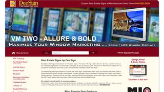 Real Estate Signs, Open House Signs, For Sale Signs | Dee Sign®
