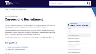 Human resources: Careers and Recruitment