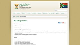 Deeds Registration - Department of Rural Development and Land ...