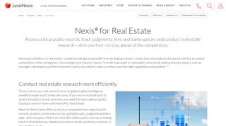 Find real estate property records with LexisNexis | Get demo