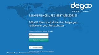Degoo: 100 GB free cloud storage - more than Dropbox, Google Drive ...