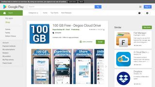 100 GB Free - Degoo Cloud Drive - Apps on Google Play