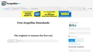 ACAPELLAS4u: Your #1 Resource for FREE Acapellas to Download