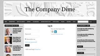 Log In • - The Company Dime