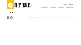 login - Deep English