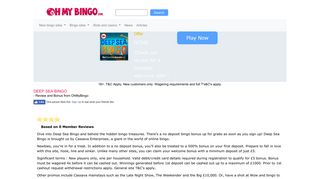 Deep Sea Bingo | Play Now | 500% First Bonus - OhMyBingo