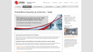 Security as a Service (SaaS) - Trend Micro - Trend Micro APAC