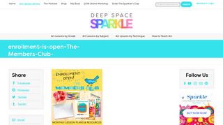 enrollment-is-open-The-Members-Club- | Deep Space Sparkle