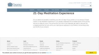 21-Day Meditation Experience | The Chopra Center