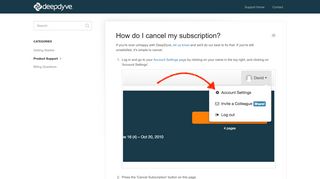 How do I cancel my subscription? - DeepDyve Knowledge Base