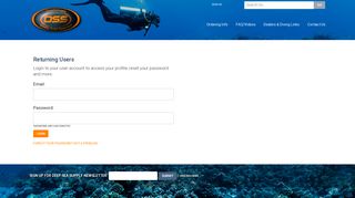 Login To Your Account - Deep Sea Supply