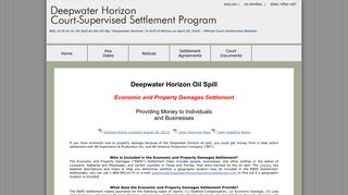 Economic - Deepwater Horizon Settlements