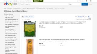 Original John Deere Signs | eBay