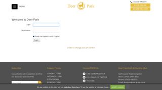 Login Required - Deer Park - Deer Park Golf Club