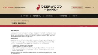 Mobile Banking - Bank Anywhere, Anytime - Deerwood Bank