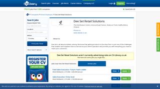 Latest Dee Set Retail Solutions jobs - UK's leading independent job ...