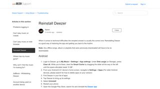 Reinstall Deezer – Deezer Support