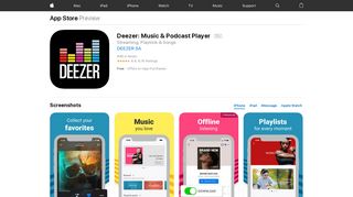 Deezer: Music & Podcast Player on the App Store - iTunes - Apple