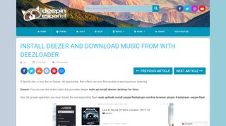 download music from deezer with deezloader - Deepin en Español