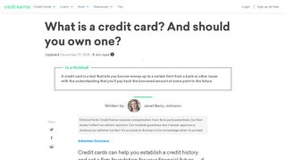What is a credit card? | Credit Karma