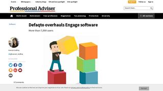 Defaqto overhauls Engage software - Professional Adviser