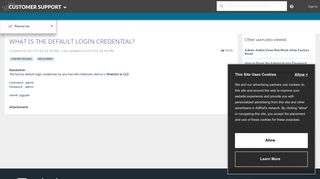 What is the Default Login Credential? - Palo Alto Networks Knowledge ...
