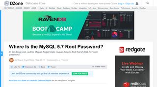 Where Is the MySQL 5.7 Root Password? - DZone Database