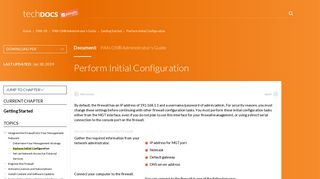 Perform Initial Configuration - Palo Alto Networks