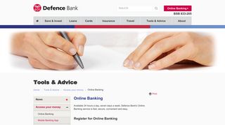 Defence Bank - Online Banking