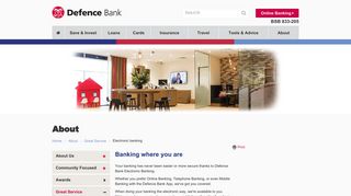 Defence Bank - Electronic banking