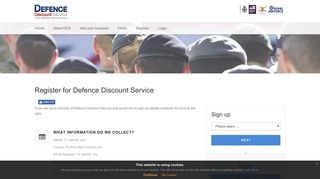 Defence Discount Service Registration