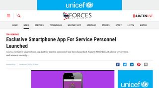 Exclusive Smartphone App For Service Personnel Launched