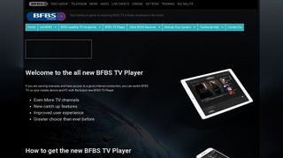 BFBS TV Player | BFBS Welfare
