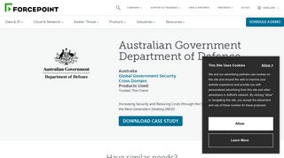 Australian Government Department of Defence | Forcepoint