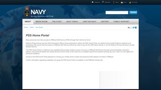 PSS Home Portal | Royal Australian Navy