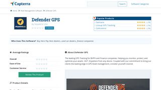 Defender GPS Reviews and Pricing - 2019 - Capterra