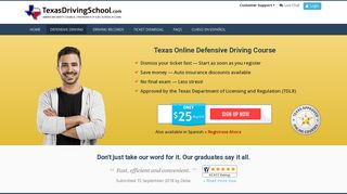 Texas Defensive Driving Course Online | TX Driving Safety Course
