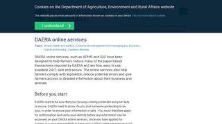 DAERA online services | Department of Agriculture, Environment and ...