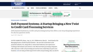 Deft Payment Systems: A Startup Bringing a New Twist to Credit Card ...