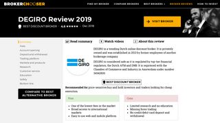 DEGIRO Review 2019 - Pros and Cons Uncovered - Brokerchooser