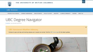 UBC Degree Navigator | UBC Science - Faculty of Science at the ...