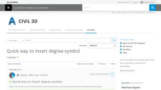 Solved: Quick way to insert degree symbol - Autodesk Community ...