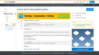 how to add to string degree symbol - Stack Overflow