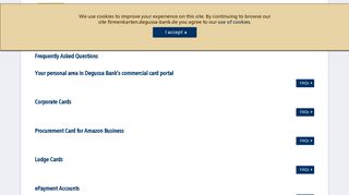 Degussa Bank AG | FAQ - Die Degussa Bank Firmenkarten