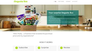 Degusta Box » Your monthly surprise food box!