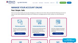 Manage My Account | ditech
